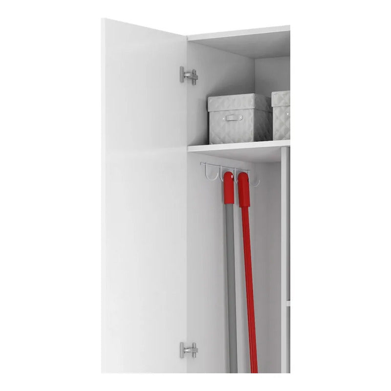 Organizador Escobero Exahome Despensero Cocina Diseño Unico Blanco