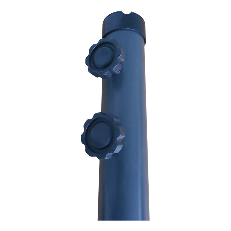 Soporte De Sombrilla Jardin Playa Pileta Parque Ajustable Gris Soporte