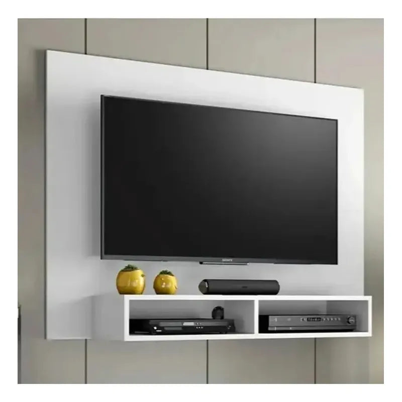 Rack Plus Exahome Mueble Para Tv Moderno Y Funcional Pared Nogal