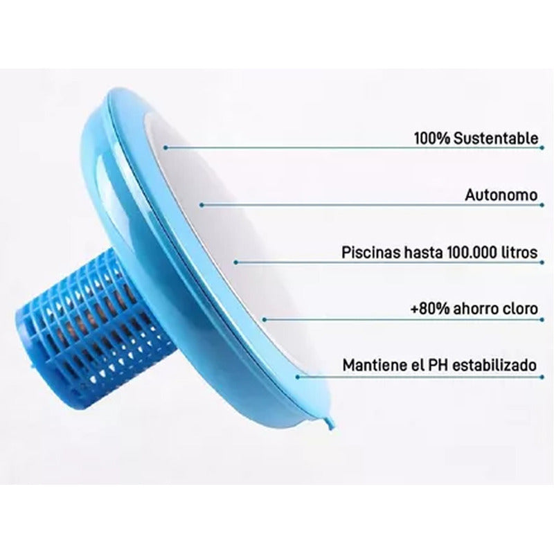 Ionizador Solar Pileta Exahome Boya Anti Sarro Pro Antisarro