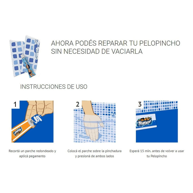 Kit De Parche Para Pileta Pelopincho  Tienda Oficial