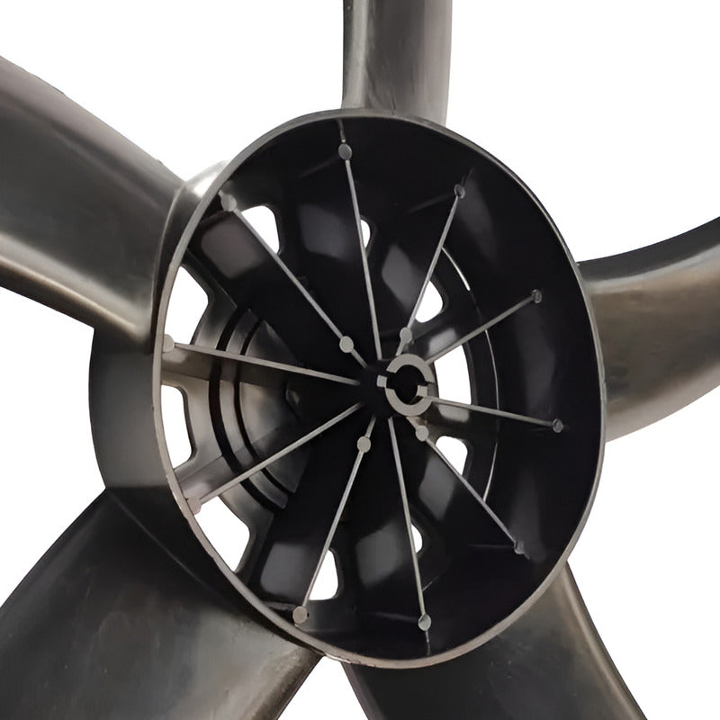 Pala 5 Aspas Ventilador Turbo Exahome Magiclick 20 Pulgadas Color Negro