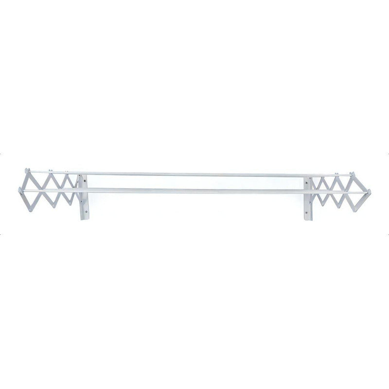 Tendedero Tender Mor De Pared Ropa Plegable Acero 1 Metro Blanco
