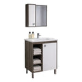 Vanitory Con Bacha Y Espejo Kit Premium Exahome 1 Agujero Citra Blanco Un Agujero