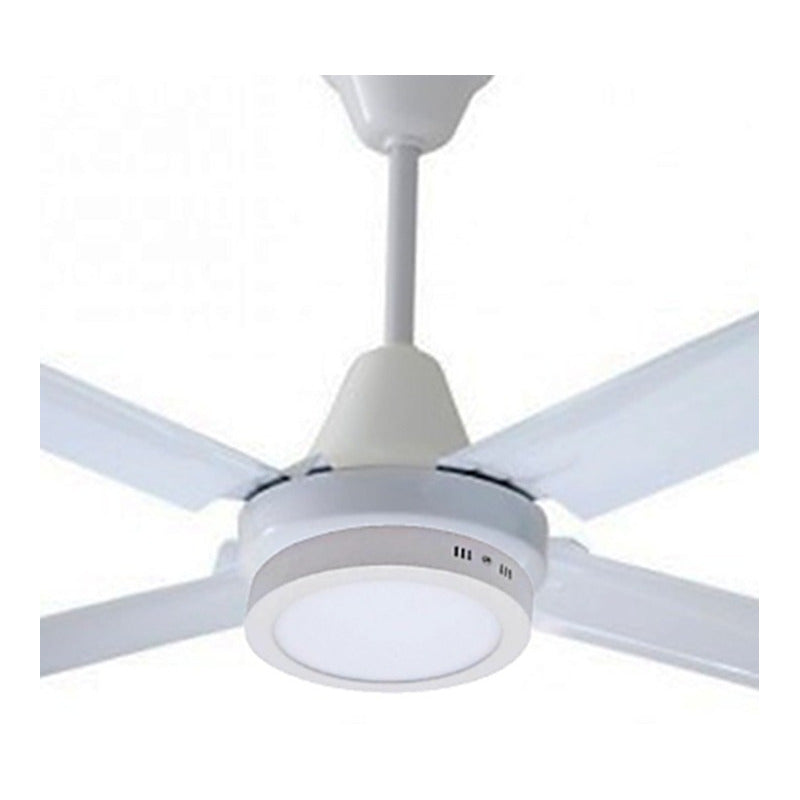 Ventilador De Techo Exahome Plafon Led 615 Skf Ind. Arg 1.2 M Blanco Metal 4