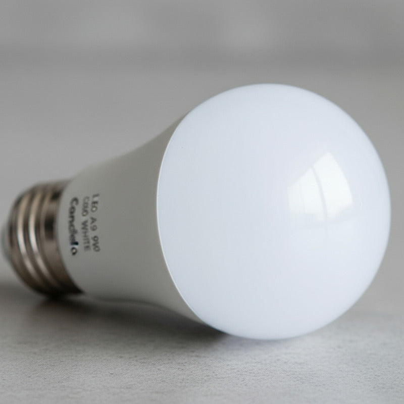 Foco Lampara Clasica  Led A60 9w Fria Pack 20u Blanco Frío