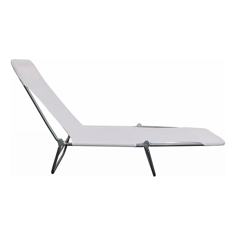 Silla Reposera Cama Playera Reclinable Plegable Casa Parque