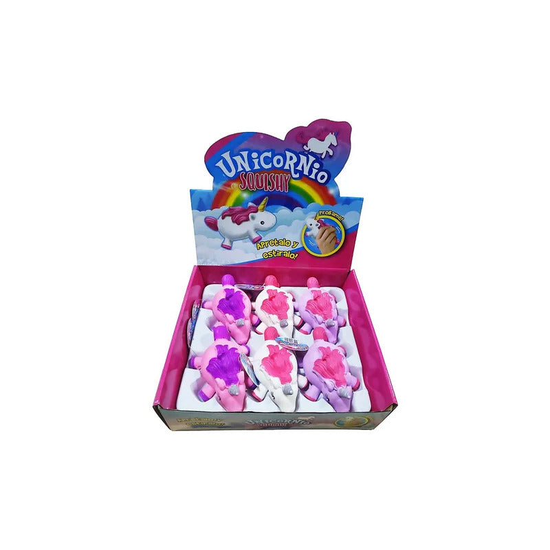 Caja De 6 Squishy Squeeze Regalo Juguete Antiestres Varios