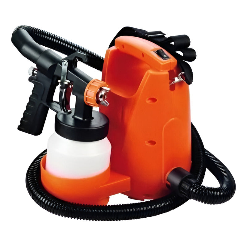 Pistola De Pintar Hvlp Electrica 450 W Exahome Boquilla Max Naranja Oscuro