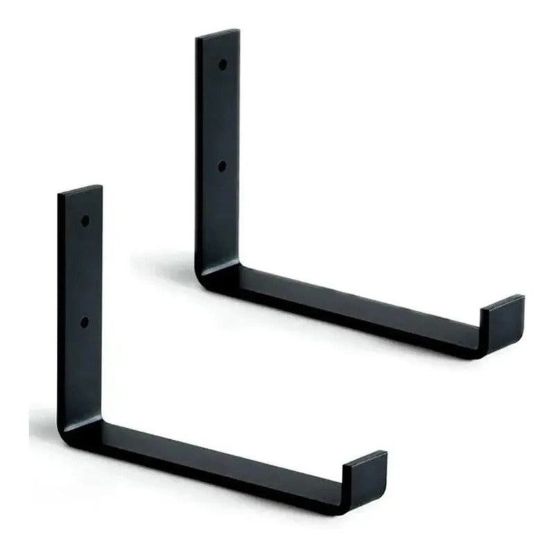 Mensula Para Estante X 2 Exahome Industrial Repisa Madera