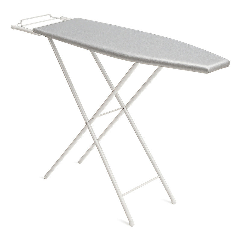 Cesto Para Ropa + Tabla De Planchar Aluminizada Posa Plancha Color Gris Combo