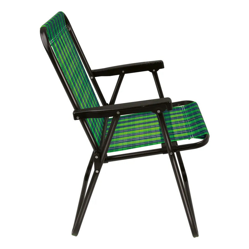 Silla Reposera Alta Exahome Plegable Portátil Playa Jardín