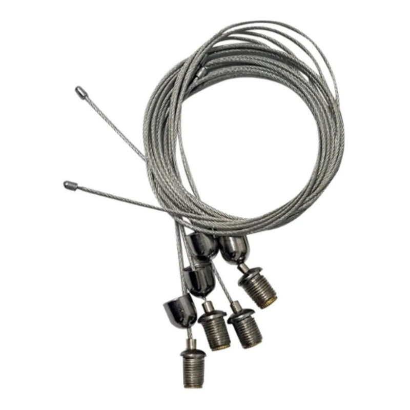 Kit Colgar Suspender Cable Tensor Panel Led 60x60 30x120 Gris