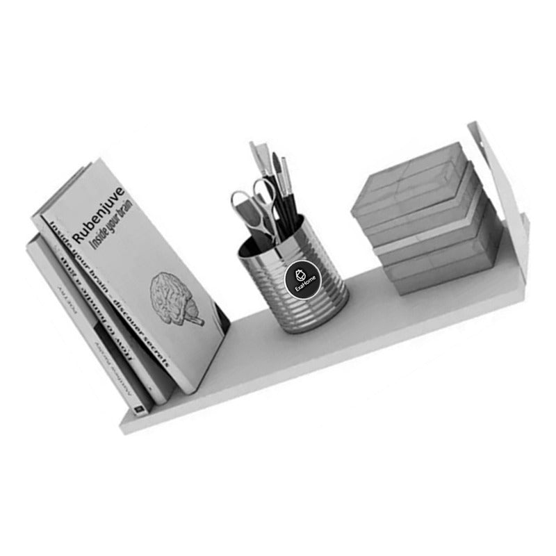 Estantes Repisa Con Ménsula 40x20x18mm Exahome Hogar Oficina Blanco