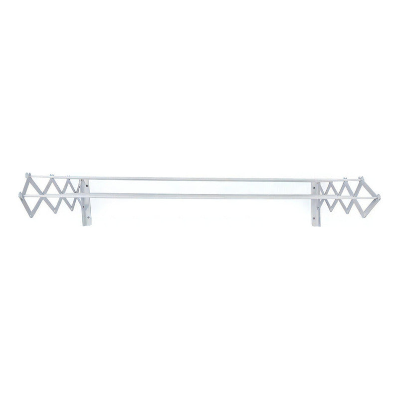 Tendedero Tender Mor De Pared Ropa Plegable Acero 1 Metro Blanco