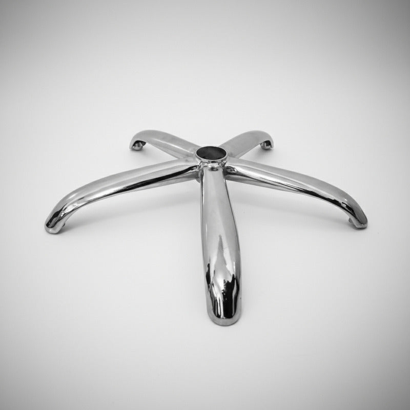 Estrella Acero Cromada P/ Sillas Y Sillones De Oficina Cromado