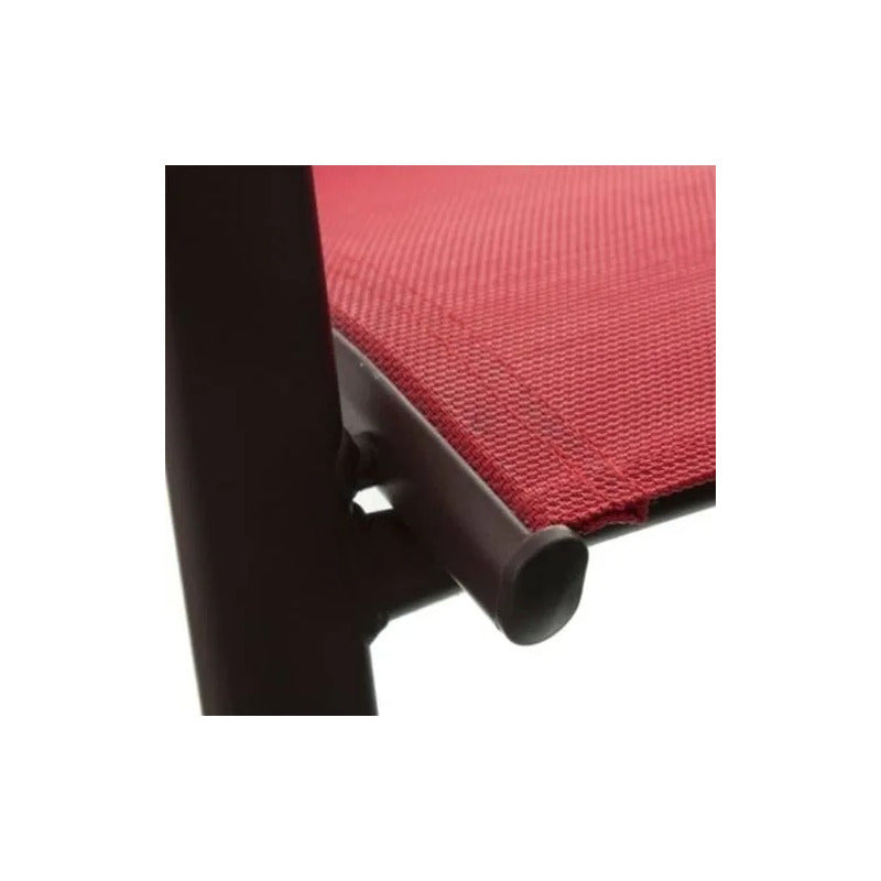 2 Sillas Reposera Textileno Apilable Jardin Country Hogar