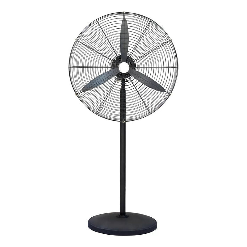 Ventilador Exahome Industrial 26 Pulgadas Pie Pared - 75 Cm - Negro - Gris - Metal - 3