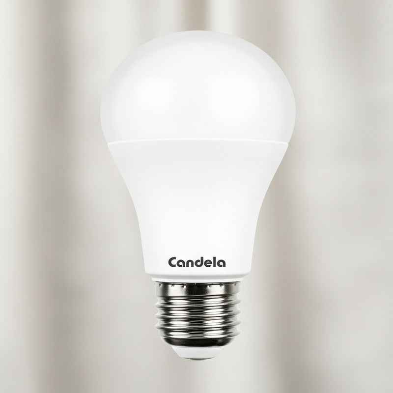 Foco Lampara Clasica  Led A60 9w Calida Pack 20u Blanco Cálido