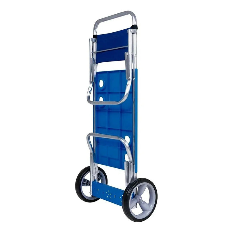 Carro Carrito Playero + 2 Reposeras Aluminio Playa Sillas