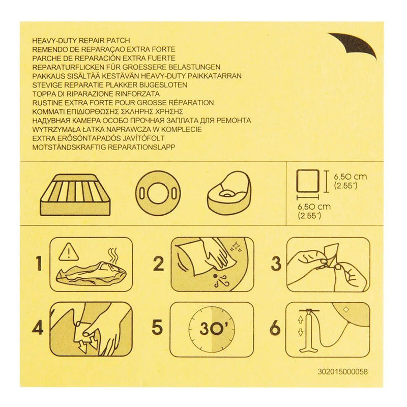 Parches Bestway Blister 10 Unid. Colchones Piletas Inflables