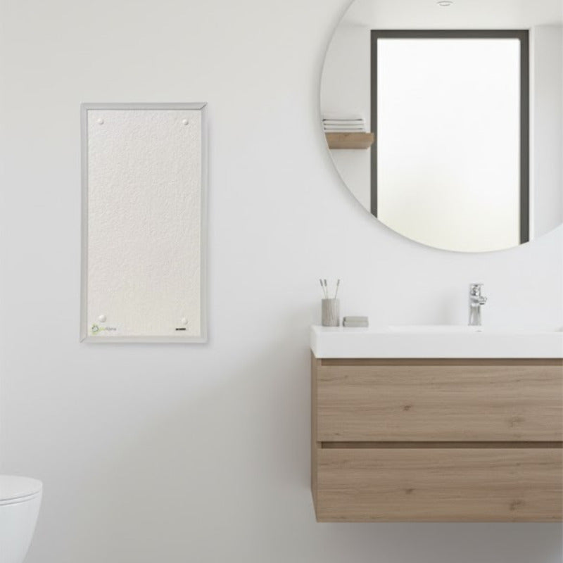 Panel Placa Radiante 300w Calefactor Apto Baño Bajo Consumo Blanco