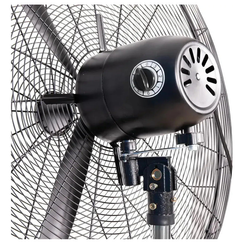 Ventilador Exahome Industrial 26 Pulgadas Pie Pared - 75 Cm - Negro - Gris - Metal - 3