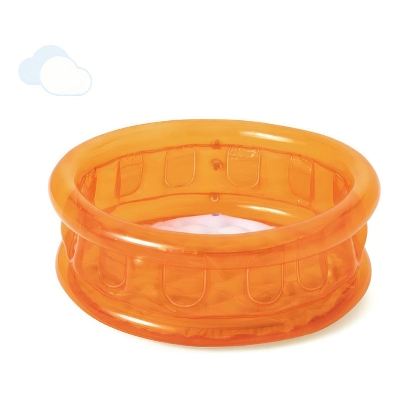 Pileta Inflable Redonda Bestway Kiddie Pool 51112 De 64cm X 25cm 26l Naranja