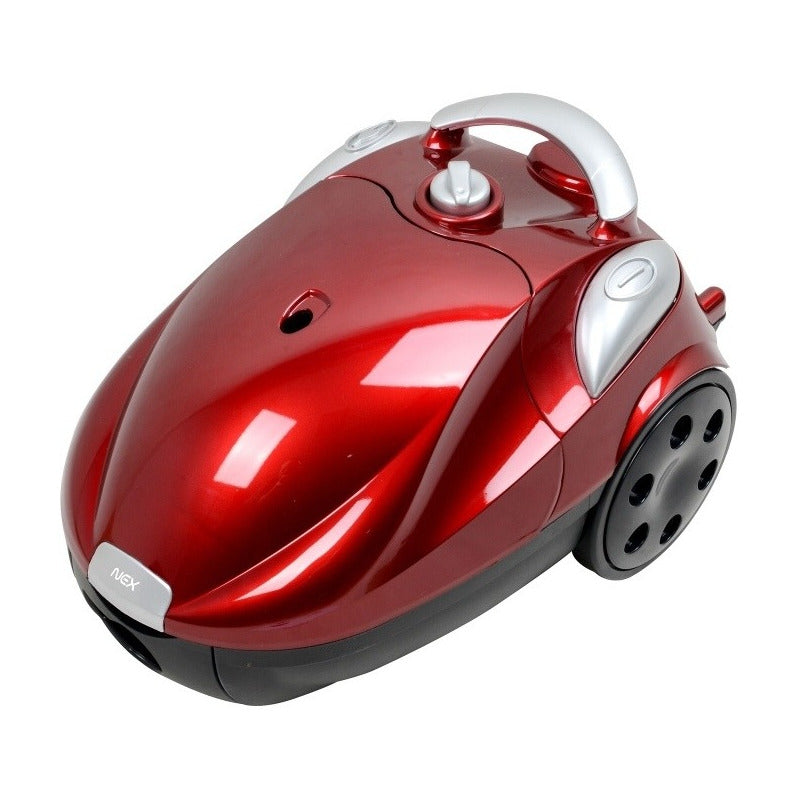 Aspiradora Nex 1600w 3 Litros | Tubo Telescópico Metálico Rojo