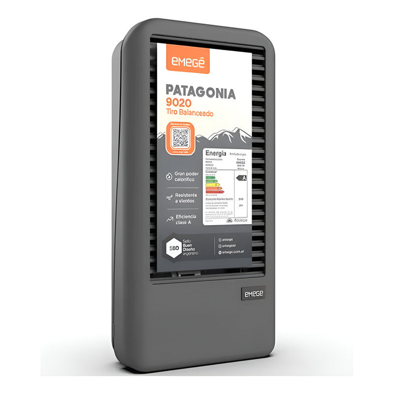 Calefactor Emege Patagonia 3000cal S/salida Sce 9130 Grafito