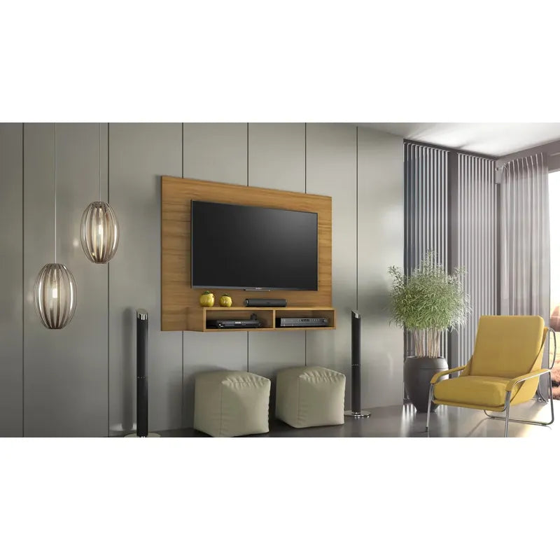 Rack Plus Exahome Mueble Para Tv Moderno Y Funcional Pared Roble New