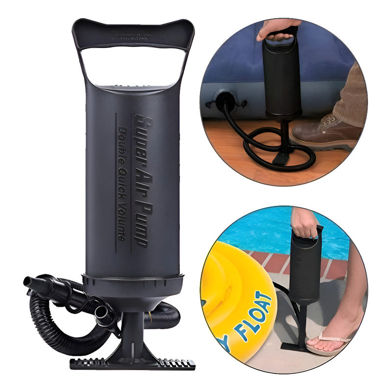 Inflador Colchon Pileta Bote Inflable Pelotero Colchoneta  Negro