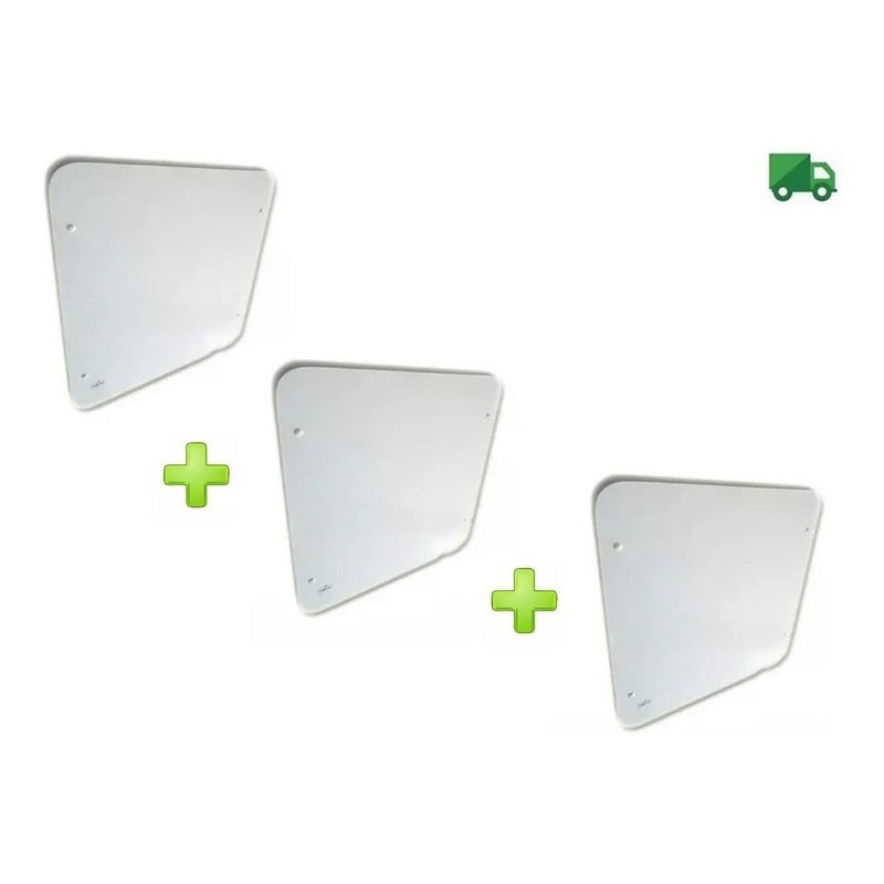 3 Panel Placa Calefactor 480w Bajo Consumo Estufa Electrica Blanco