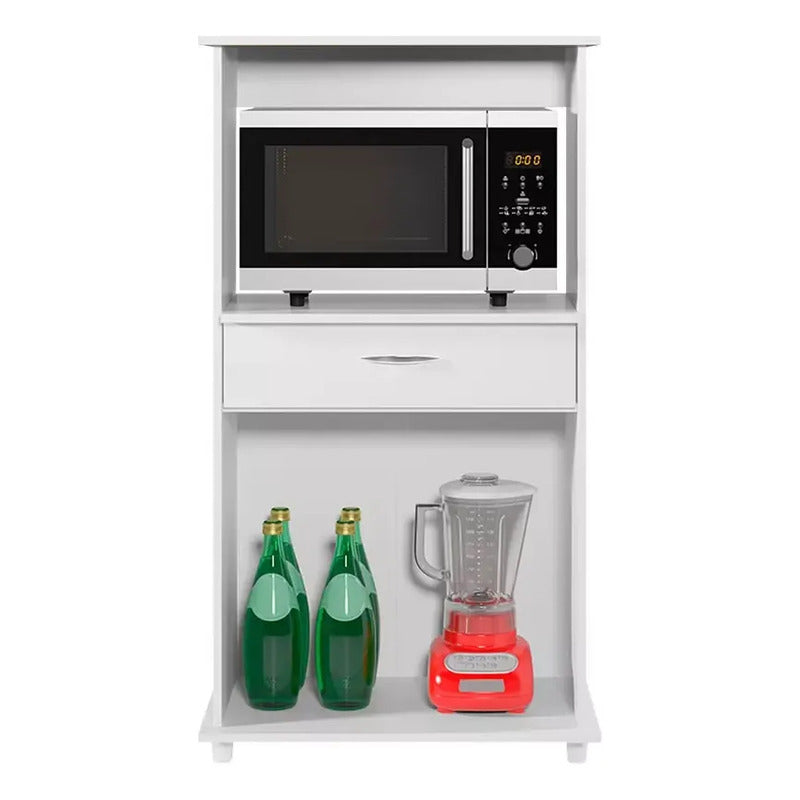 Organizador De Cocina Despensero Exahome Porta Microondas Blanco