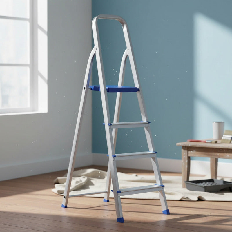 Escalera De Aluminio Plegable Tijer Tienda Oficial Azul