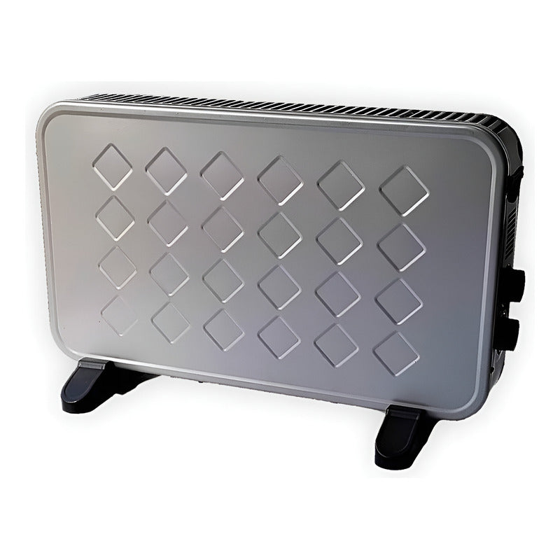 Calefactor Electrico Alta Gama Exahome Con Termostato Ct03 Gris