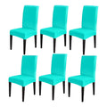 Funda Para Silla Exahome Paris Aqua Lisa Pack 6 Unidades Liso