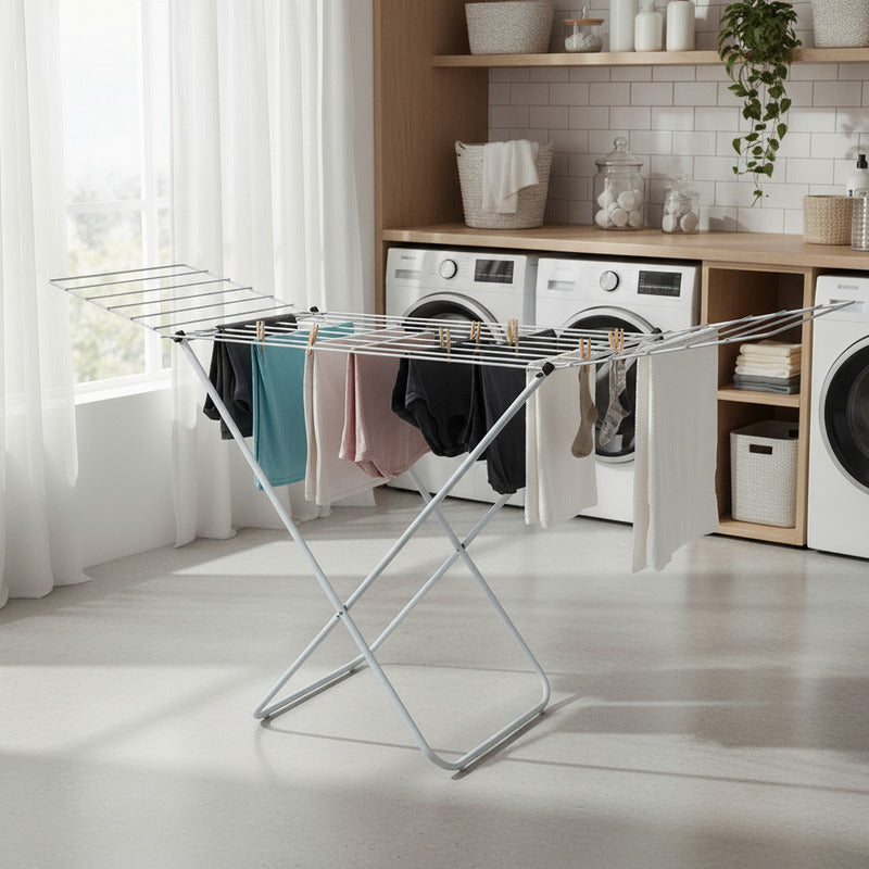Tendero Con Alas Exahome Plegable Mas Grande Blanco
