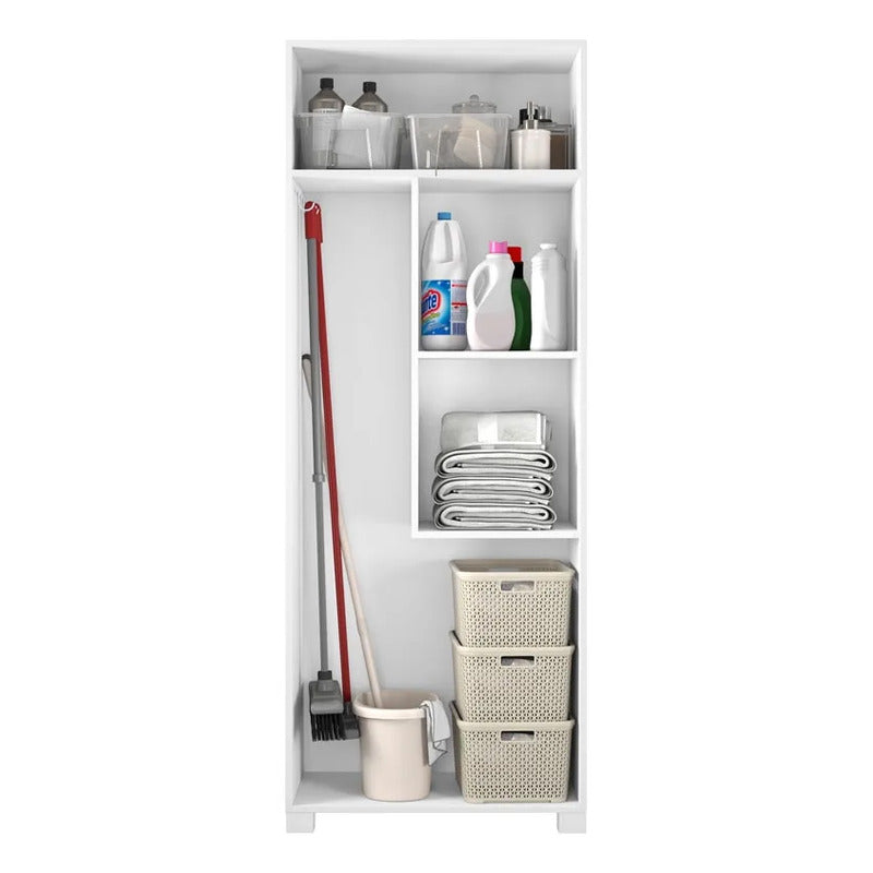 Organizador Escobero Exahome Despensero Cocina Diseño Unico Blanco
