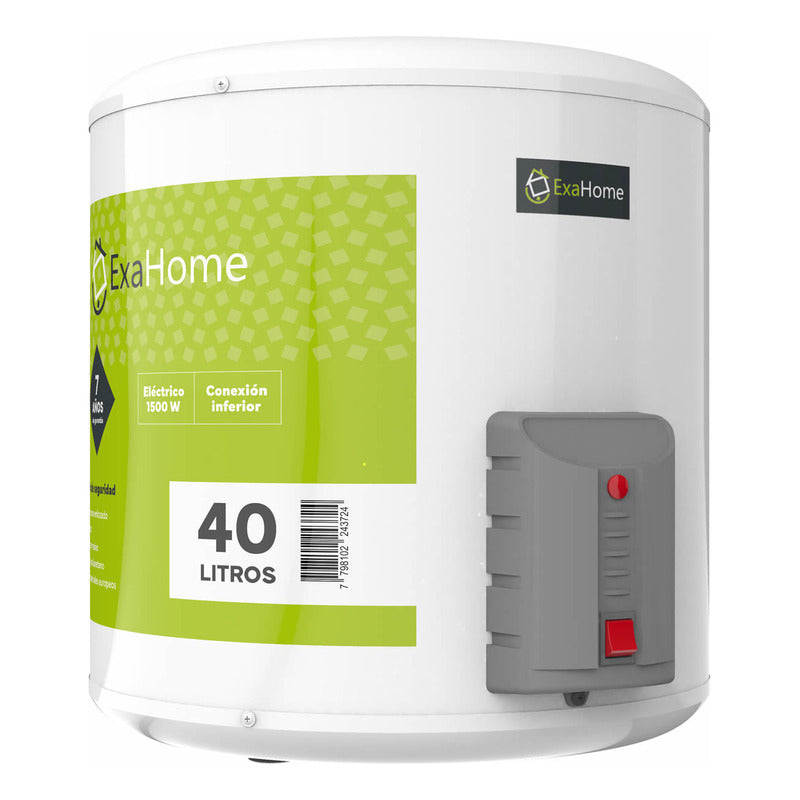 Termotanque Exahome Electrico 40 Litros Carga Inferior 1500w Blanco