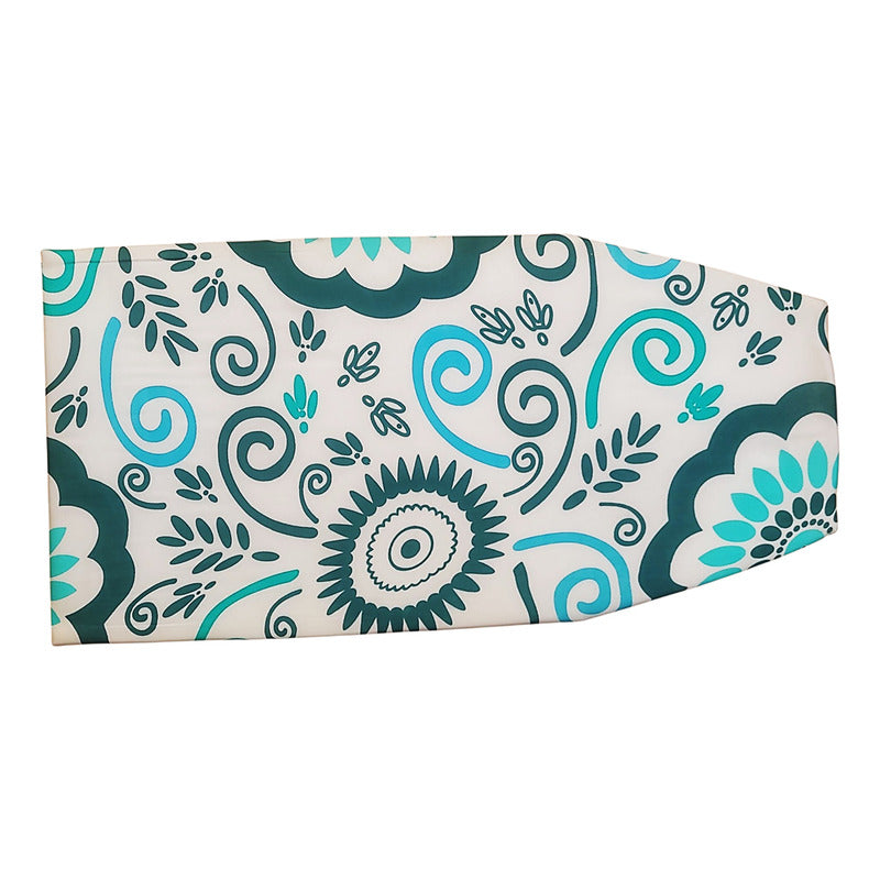 Tabla De Planchar De Mesa Plegable Practica Liviana Color Floreado Verde