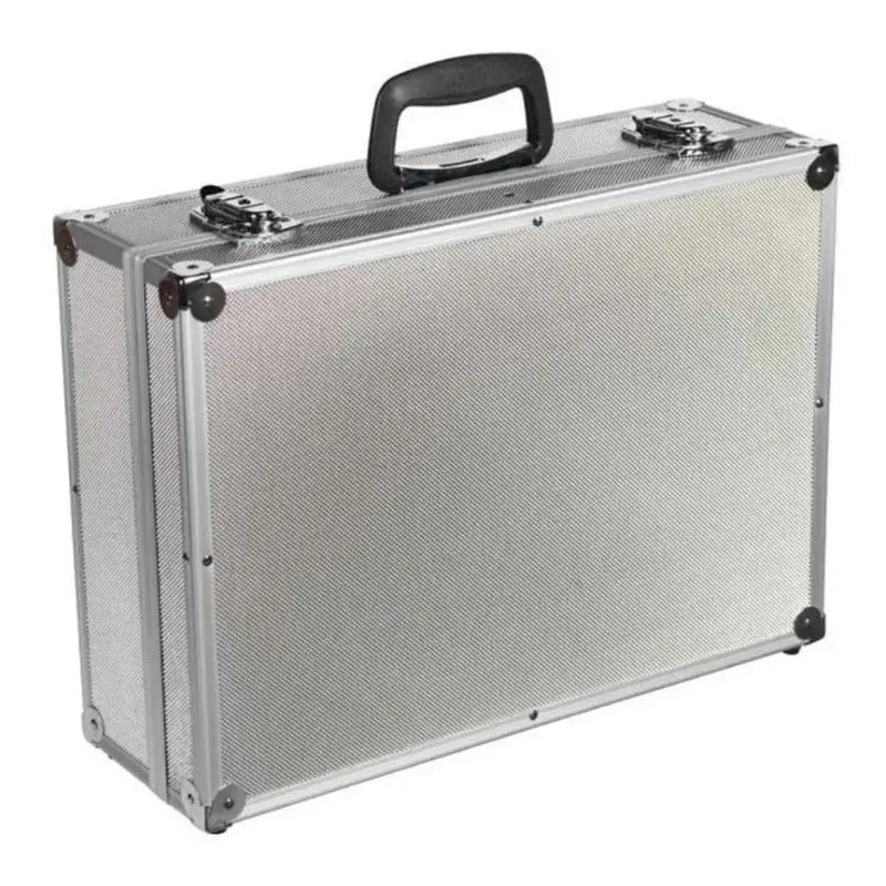 Maletin Aluminio 33 Con Llaves Caja De Herramienta Notebook Color Gris