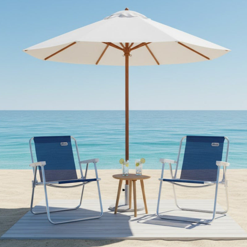 Silla Plegable Aluminio Reposera Sillon Playa Jardin Camping