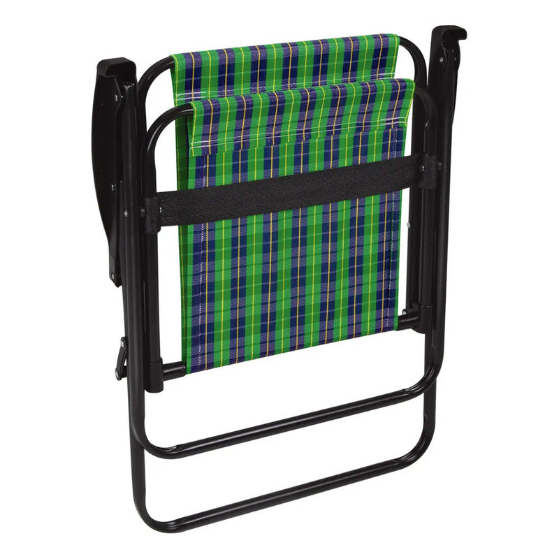 Silla Reposera Alta Exahome Plegable Portátil Playa Jardín