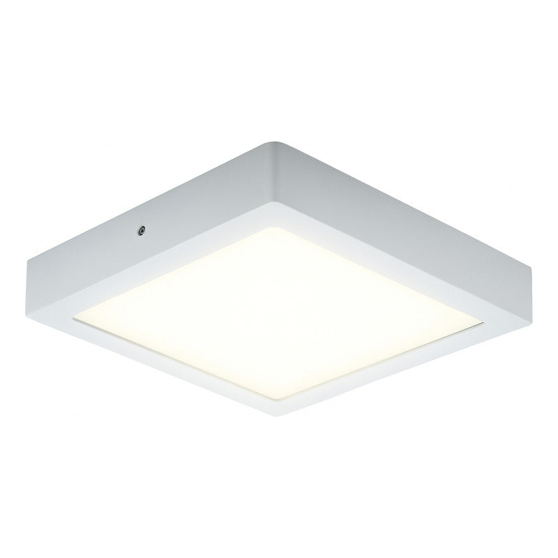 Plafón Led Cuadrado Con Base 18w Luz Fria Blanca Pack 5 Unid Blanco Frío