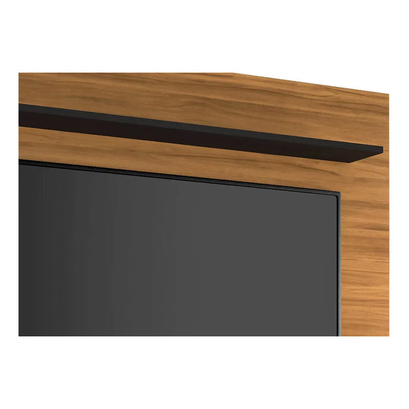 Rack Tv Con Panel Premium Exahome 65 Pulgadas Exclusivo Negro