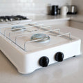 Anafe Frontal 2 Hornallas Gas Exahome Angosto Blanco