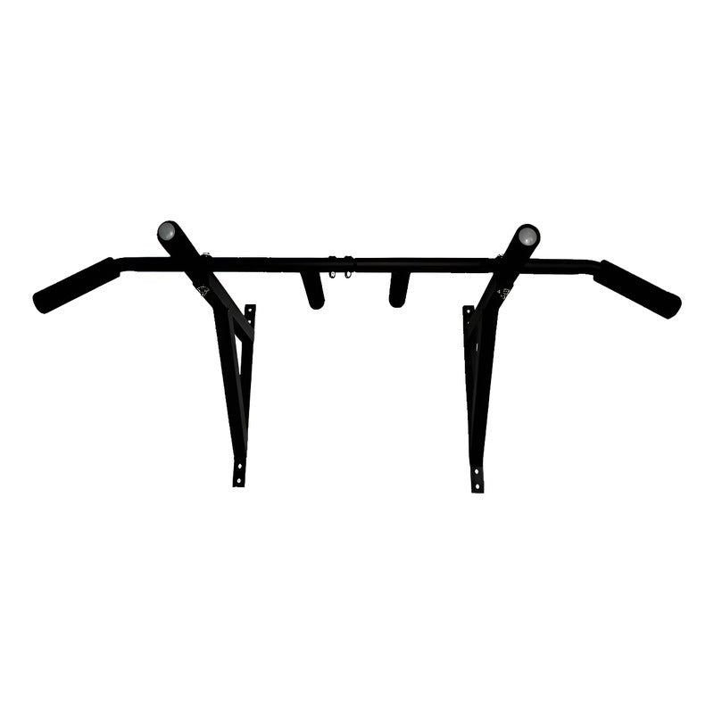 Barra De Dominadas Exahome Para Pared Con Triple Agarre Negro