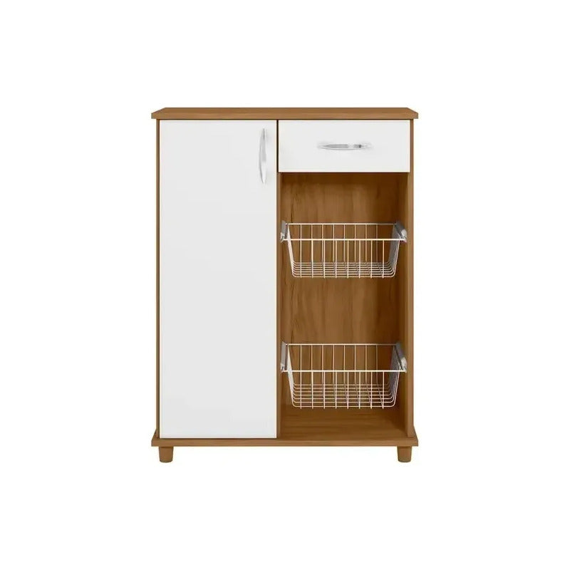 Porta Microondas Organizador De Cocina Despensero Exahome Roble