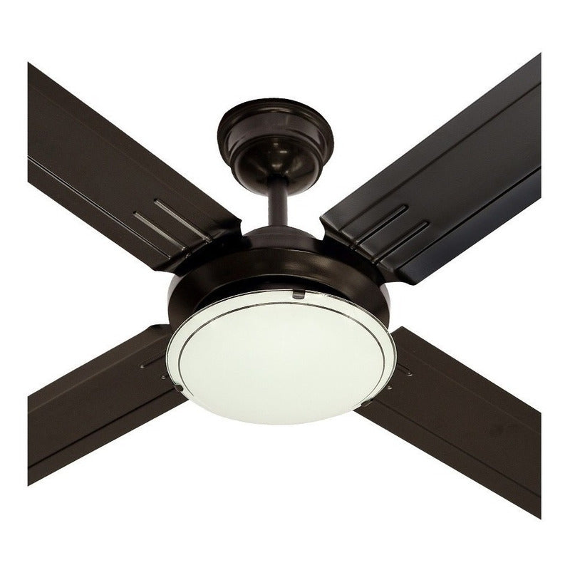 Ventilador De Techo Retráctil Exahome 6 Vel. Control Remoto Negro